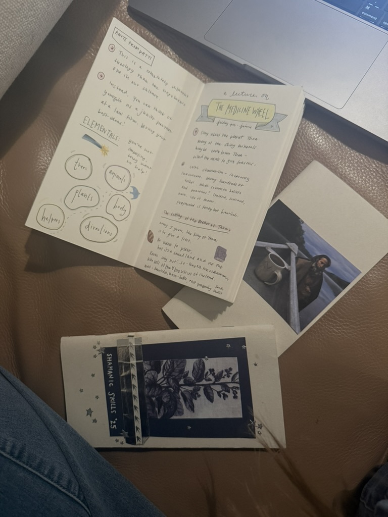 handwritten shamanic journal