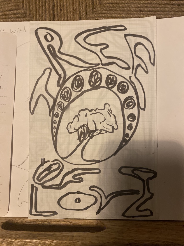 hand-drawn art reading rise of love