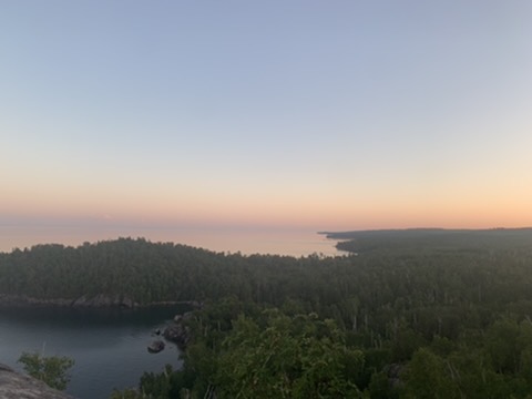 lake superior at dusk